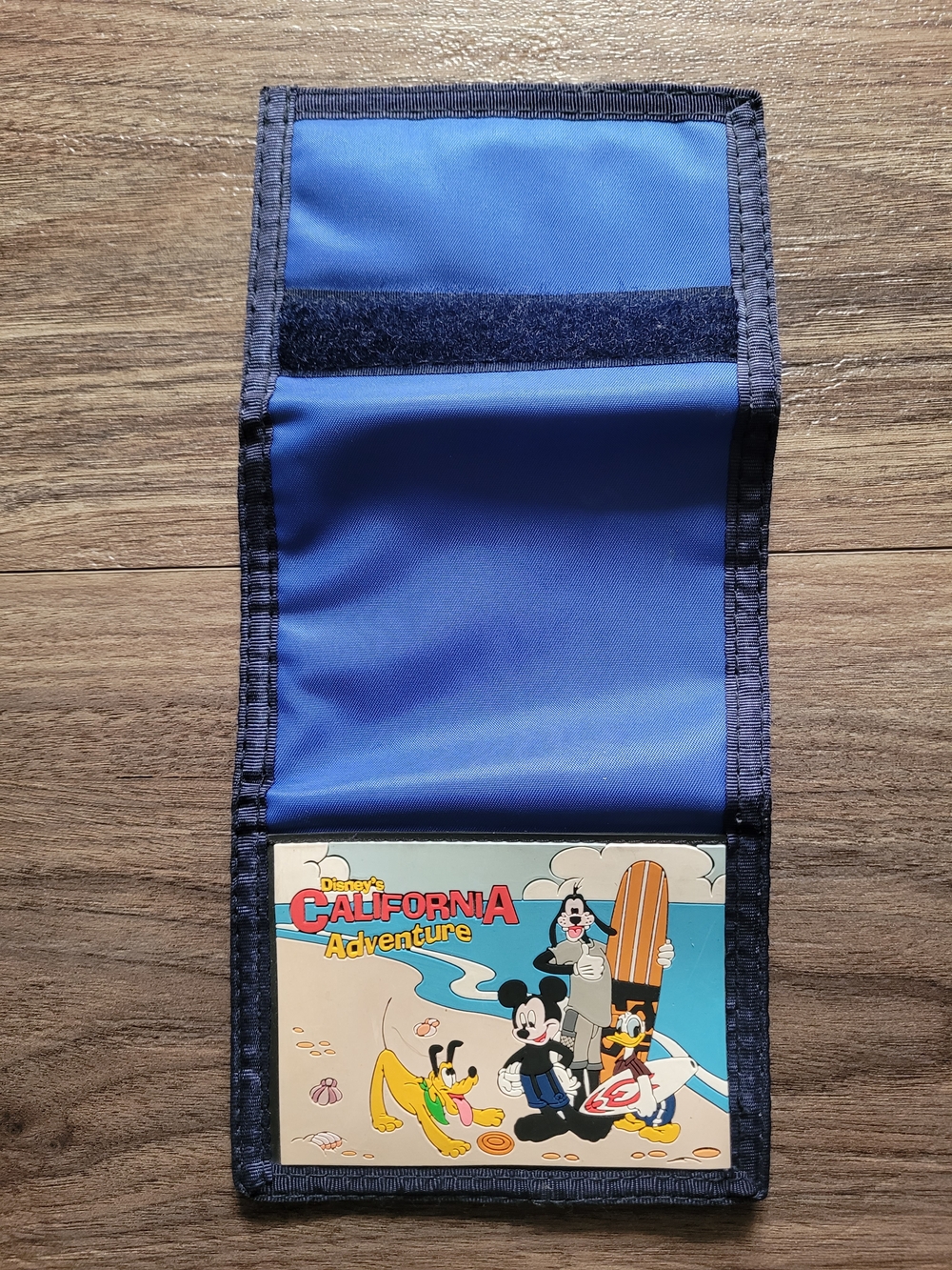 Vintage Disney California Adventure Card Holder - Blue Wallet